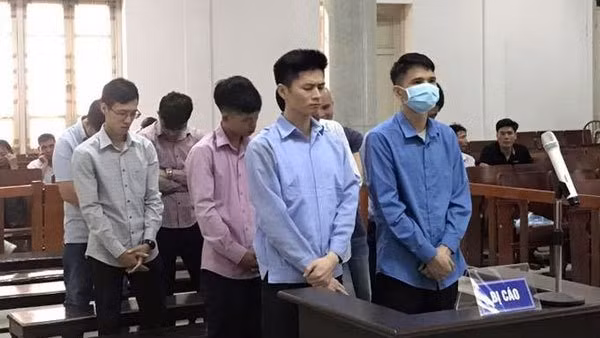 Các bị cáo tại tòa