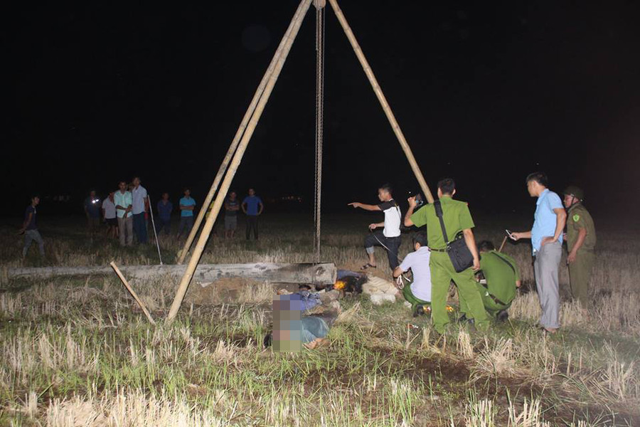 Hiện trường vụ tai nạn. Ảnh: (P.Đ)