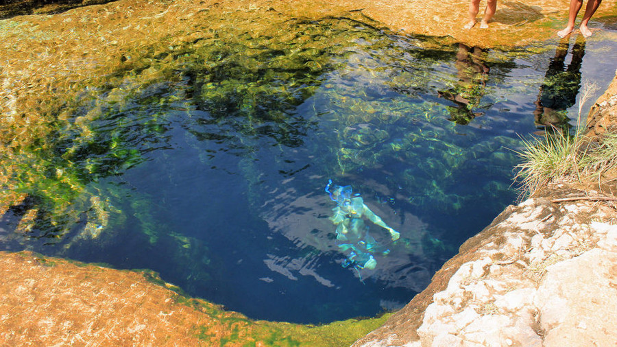  Giếng Jacob (Jacob’s Well) tại Texas, Mỹ. (Ảnh: CC BY-SA 4.0)