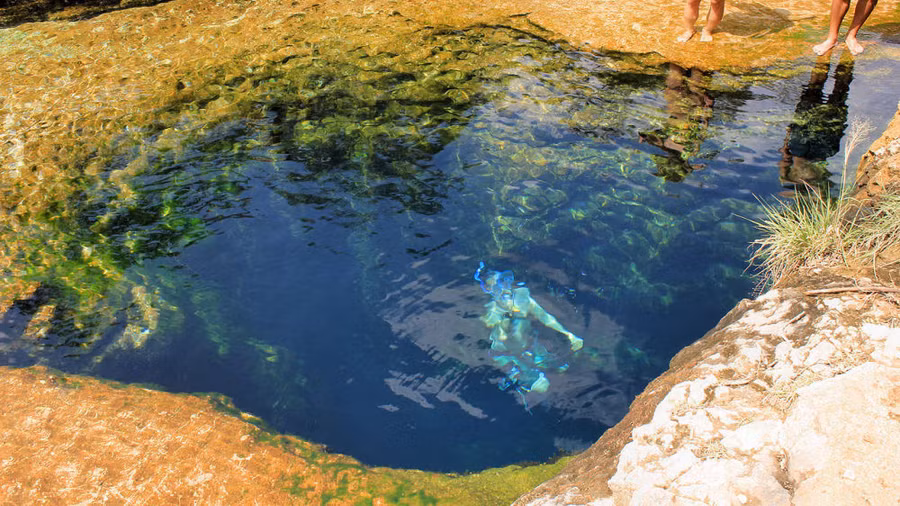  Giếng Jacob (Jacob’s Well) tại Texas, Mỹ. (Ảnh: CC BY-SA 4.0)