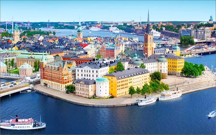  Stockholm của Thụy Điển là thành phố đầu tiên được công nhận là Thủ đô xanh châu Âu vào năm 2010 và được biết đến với văn hóa đi xe đạp. (Ảnh: Telegraph)
