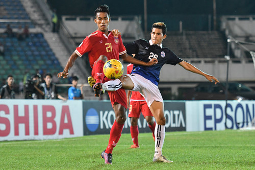 Vắng Aung Thu và Kyaw Ko Ko, tuyển Myanmar phải trông đợi vào tiền đạo trẻ Maung Maung Lwin (21) Vắng Aung Thu và Kyaw Ko Ko, tuyển Myanmar phải trông đợi vào tiền đạo trẻ Maung Maung Lwin (21)