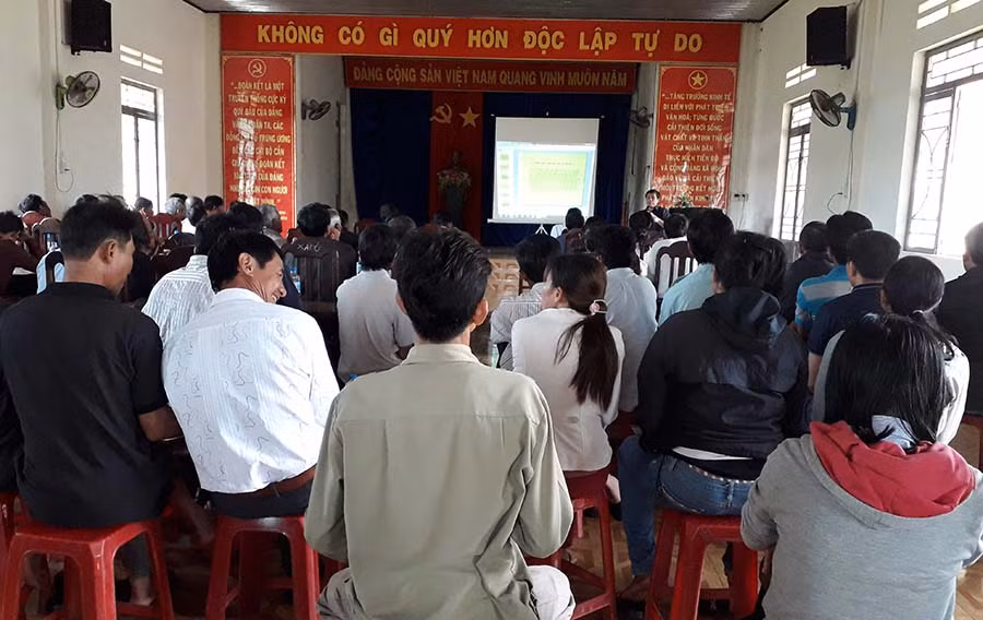 Quang cảnh buổi tập huấn. Ảnh: Lê Trang 