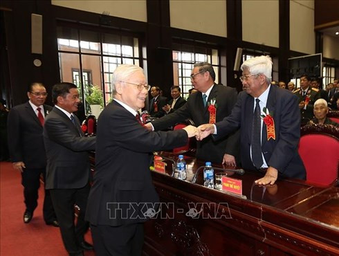  Tổng Bí thư Nguyễn Phú Trọng đến dự Lễ kỷ niệm. Ảnh: TTXVN