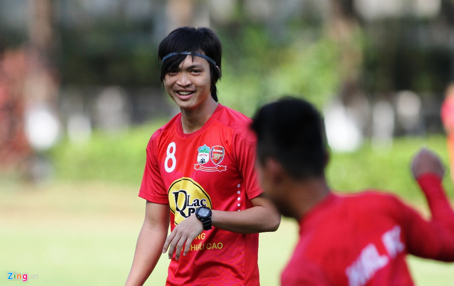 Tuấn Anh là cầu thủ hiếm hoi của Học viện HAGL JMG được một đội bóng châu Âu đề nghị ký hợp đồng. Ảnh: Nguyễn Đăng.