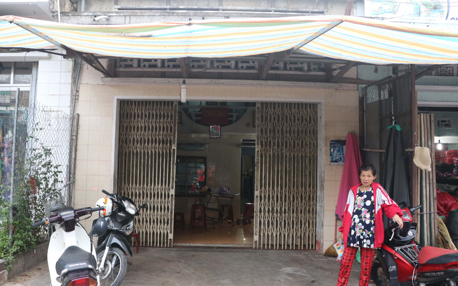 Ngôi nhà của ông Ngọc-nơi chị Nghĩa thuê để bán trái cây. Ảnh: Ngọc Minh