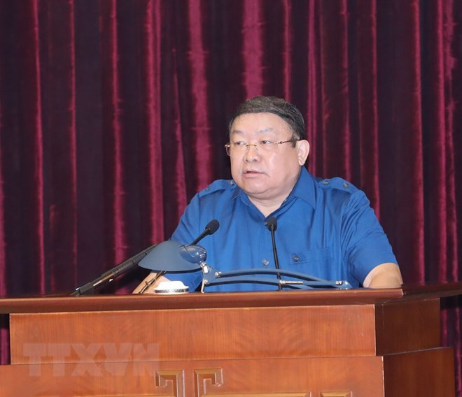 Ông Thào Xuân Sùng, Ủy viên Trung ương Đảng, Chủ tịch Hội Nông dân Việt Nam phát biểu. (Ảnh: Phương Hoa/TTXVN) Ông Thào Xuân Sùng, Ủy viên Trung ương Đảng, Chủ tịch Hội Nông dân Việt Nam phát biểu. (Ảnh: Phương Hoa/TTXVN)