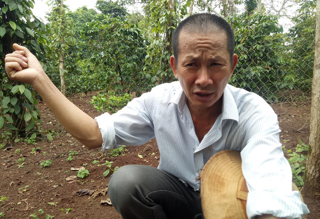 Ông Đỗ Sỹ Sự kể lại sự việc. Ảnh: Trần Hoá.