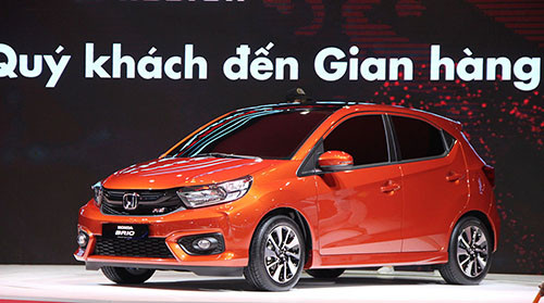 Honda Brio lần đầu xuất hiện tại triển lãm ôtô Việt Nam 2018 đang diễn ra tại TP HCM. Honda Brio lần đầu xuất hiện tại triển lãm ôtô Việt Nam 2018 đang diễn ra tại TP HCM.