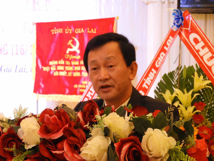 Bí Thư Tỉnh ủy Dương Văn Trang phát biểu. Ảnh: Thanh Nhật