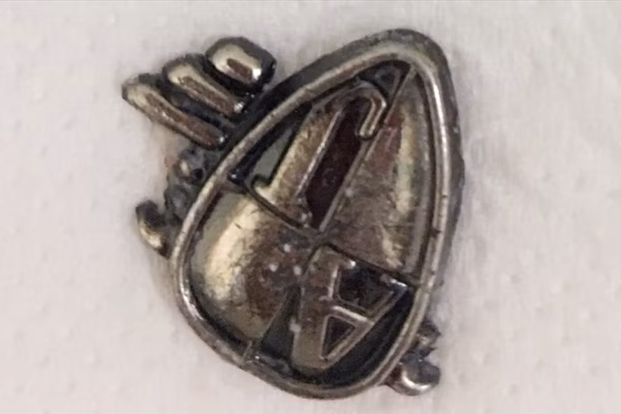 Dị vật là chiếc logo quần được lấy ra