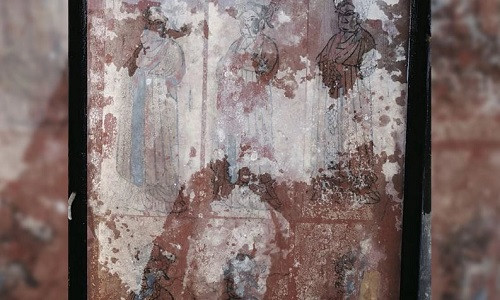 Hình vẽ trên quan tài của người phụ nữ. Ảnh: Live Science. 