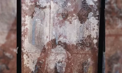 Hình vẽ trên quan tài của người phụ nữ. Ảnh: Live Science. 