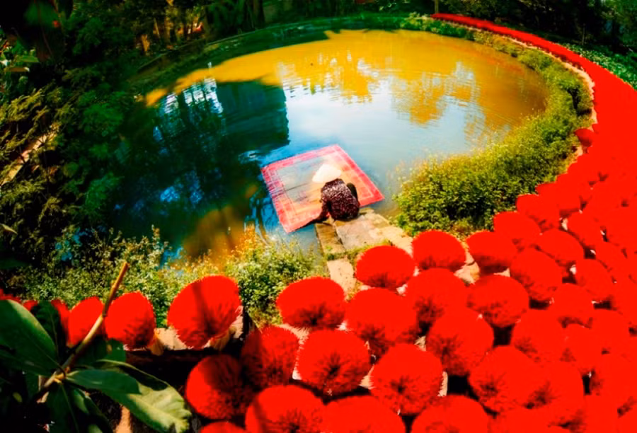 Tác phẩm 'Giếng làng Quảng Phú Cầu (Ứng Hòa).' (Ảnh: Viết Mạnh) Tác phẩm 'Giếng làng Quảng Phú Cầu (Ứng Hòa).' (Ảnh: Viết Mạnh)