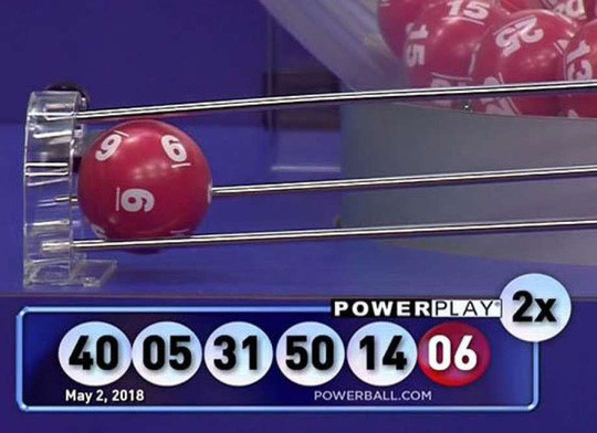 Con số trúng thưởng ngày 2-5 của ông Dudley. Ảnh: CT Post