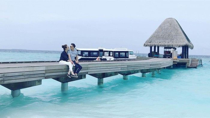  4 tháng trước, cặp đôi từng có chuyến đi Maldives và khiến nhiều người đặt nghi vấn cả hai đi chụp hình cưới.