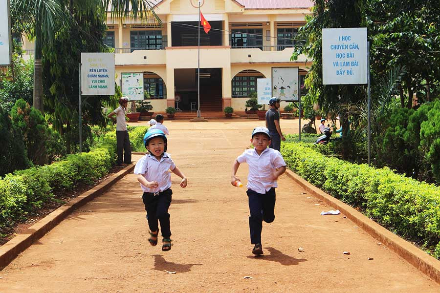 Trường Tiểu học Nguyễn Bá Ngọc có cảnh quan xanh-sạch-đẹp. Ảnh: N.G Trường Tiểu học Nguyễn Bá Ngọc có cảnh quan xanh-sạch-đẹp. Ảnh: N.G