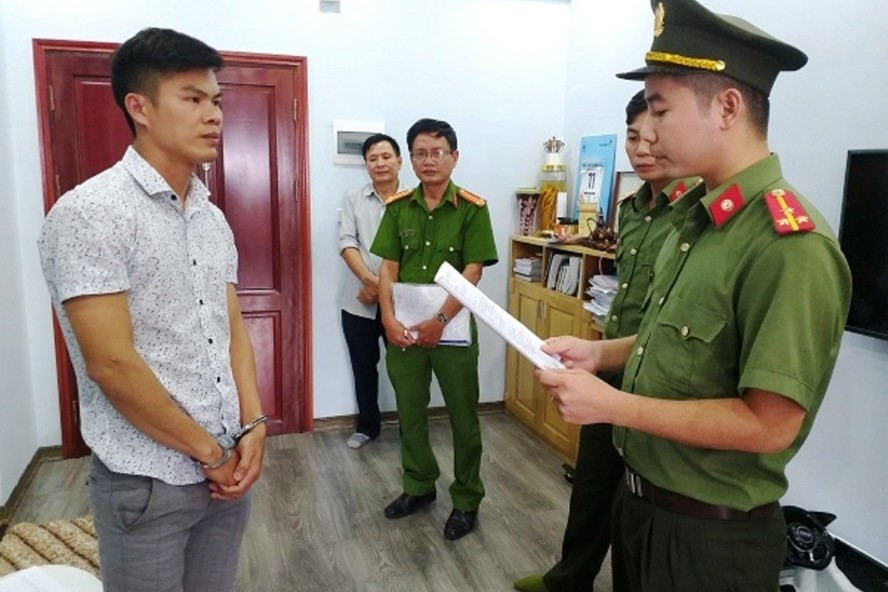 Đối tượng Lợi bị bắt giữ. Ảnh: CAHT Đối tượng Lợi bị bắt giữ. Ảnh: CAHT