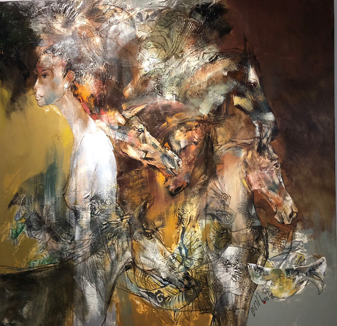 Một tác phẩm của họa sĩ Hứa Thanh Bình