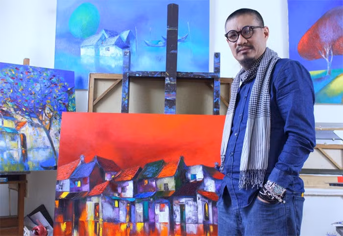 Họa sĩ Đào Hải Phong thấy may mắn vì tranh của mình không gặp trường hợp tương tự.