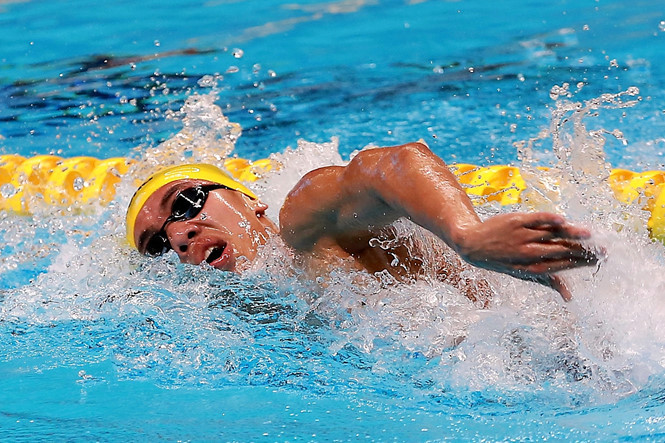  Kình ngư Nguyễn Huy Hoàng đoạt HCV bơi Olympic trẻ ở cự ly 800m tự do