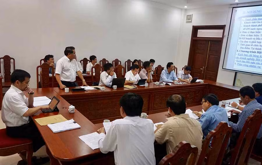 Quang cảnh cuộc họp. Ảnh: Hà Duy