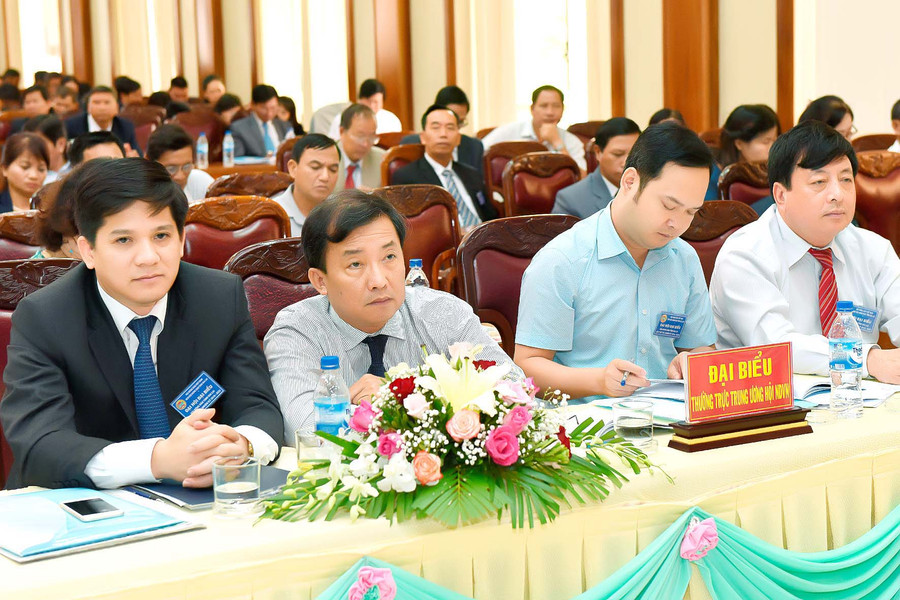 Lãnh đạo Trung ương Hội nông dân dự đại hội. Ảnh Đức Thụy