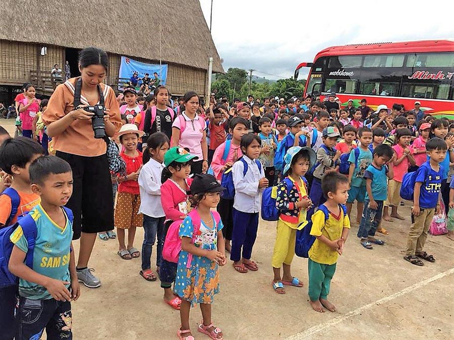  Tuyên truyền giảm thiểu mất cân bằng giới tính khi sinh tại xã Hà Tây (huyện Chư Pah). Ảnh: Đ.Y