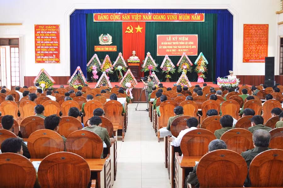 Quang cảnh buổi lễ kỷ niệm. Ảnh: Anh Huy