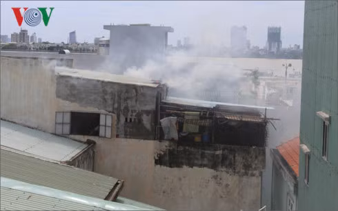 Hiện trường vụ cháy.