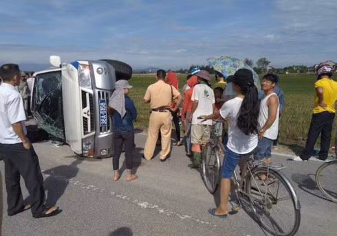 Hiện trường vụ tai nạn. (Ảnh: C.A)