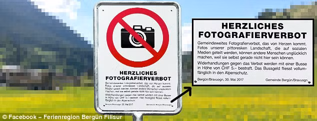 Chính quyền địa phương vừa ban hành lệnh cấm du khách quay phim chụp hình. Chính quyền địa phương vừa ban hành lệnh cấm du khách quay phim chụp hình.