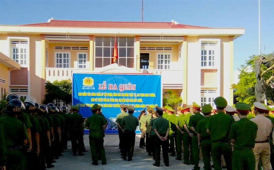 Quang cảnh Lễ ra quân. Ảnh: Hồng Thi Quang cảnh Lễ ra quân. Ảnh: Hồng Thi