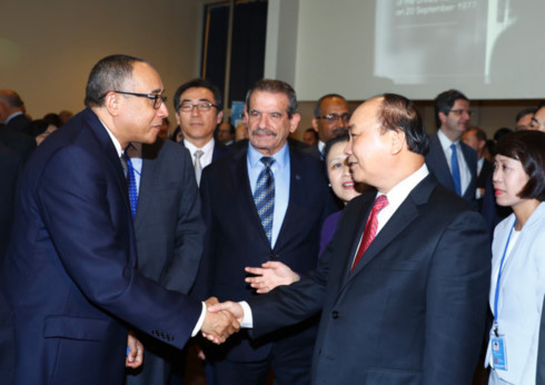 Thủ tướng Nguyễn Xuân Phúc gặp gỡ các quan chức cao cấp của Liên Hợp Quốc.