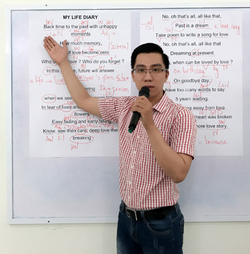 Đặng Bá Đạo cho biết, anh sắp sửa ra mắt sản phẩm mới, dĩ nhiên đó là: bolero tiếng Anh. Đặng Bá Đạo cho biết, anh sắp sửa ra mắt sản phẩm mới, dĩ nhiên đó là: bolero tiếng Anh.