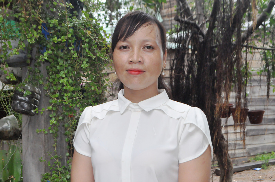 Chị Siu Kiôch- người làm công tác Hội từ lòng kiên nhẫn. Ảnh: Mai Ka