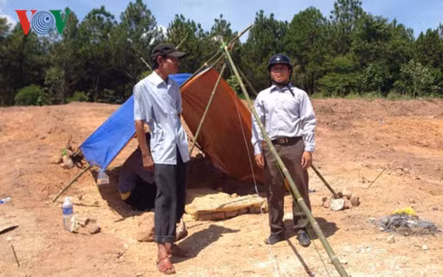 Địa điểm khu lăng mộ bị san ủi làm bãi đỗ xe.