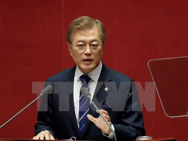 Tổng thống Hàn Quốc Moon Jae-in.