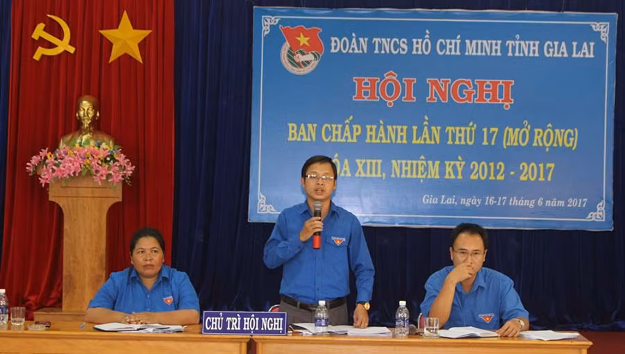  Bí thư Tỉnh Đoàn giải đáp những thắc mắc của đại biểu. Ảnh: P.L