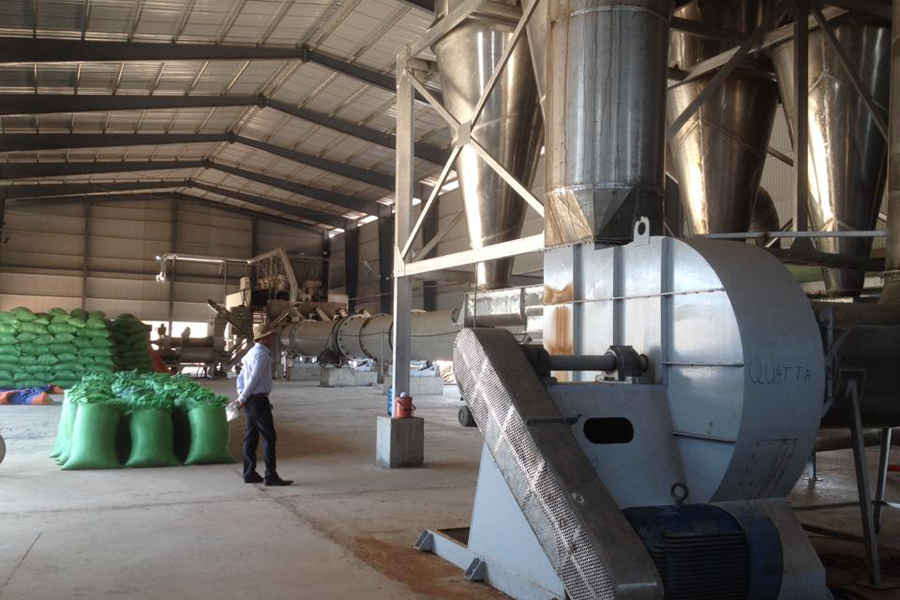 Hệ thống xử lý chất thải rắn tại Nhà máy Sản xuất Tinh bột sắn Gia Lai. Ảnh: H.D Hệ thống xử lý chất thải rắn tại Nhà máy Sản xuất Tinh bột sắn Gia Lai. Ảnh: H.D