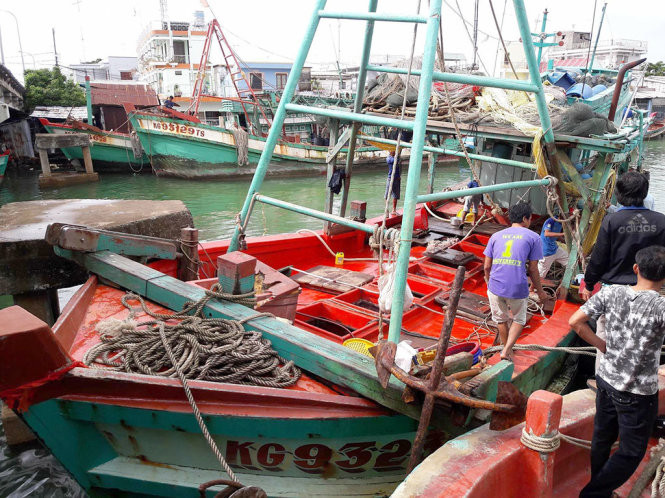 Ghe đánh cá KG-93232TS, nơi năm người bị ngạt khí gas