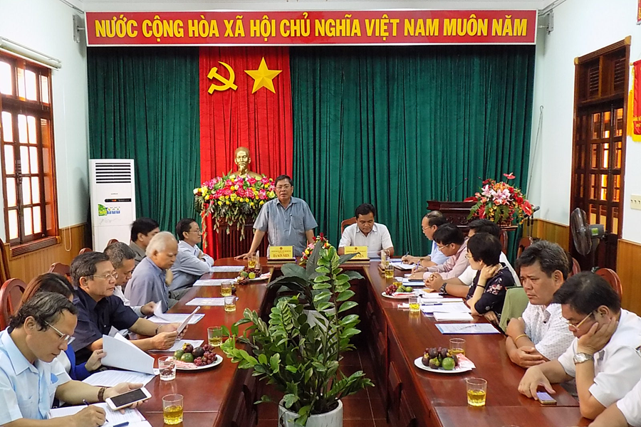 Cuộc họp bàn giao nhiệm vụ cho Đoàn đại biểu Quốc hội khóa XIV. Ảnh: T.N