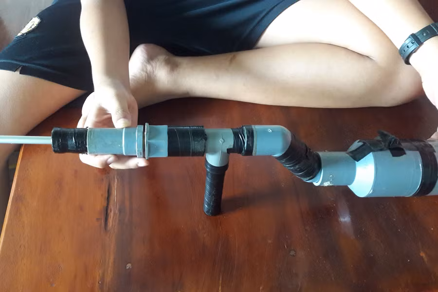 Súng tự chế có khả năng gây sát thương cao. Ảnh: A.H