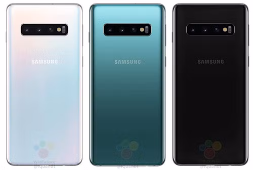 Ba màu được cho là sẽ có trên Galaxy S10/S10+. Ảnh: WinFuture