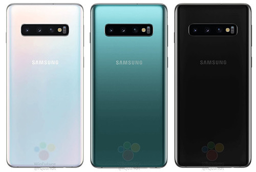 Ba màu được cho là sẽ có trên Galaxy S10/S10+. Ảnh: WinFuture