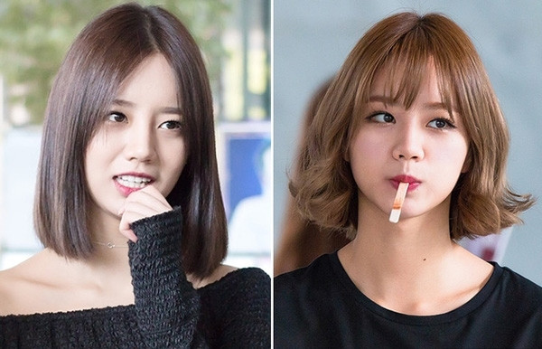 Khuôn mặt và thần thái thay đổi khác nhau với những kiểu tóc khác nhau.