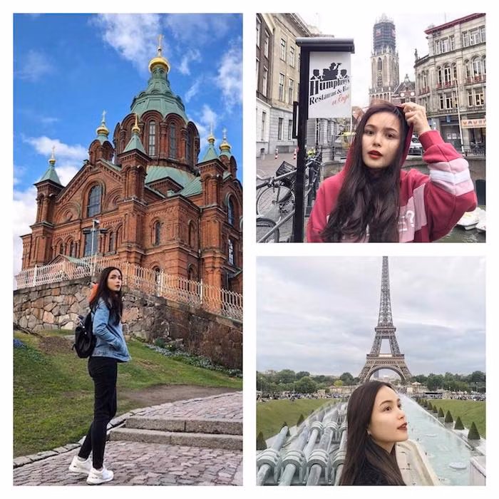  Phương Linh từng làm lễ tân phục vụ cho Hội nghị WEF ASEAN hồi tháng 9 năm ngoái. Với khả năng ngoại ngữ tốt, cô bạn khá tự tin khi thường xuyên viết những dòng status bằng tiếng Anh cho các bài đăng trên trang cá nhân. Bên cạnh đó, Phương Linh có sở thích đi du lịch, cô thường xuyên khoe ảnh selfie tại nhiều điểm nổi tiếng trong và ngoài nước.