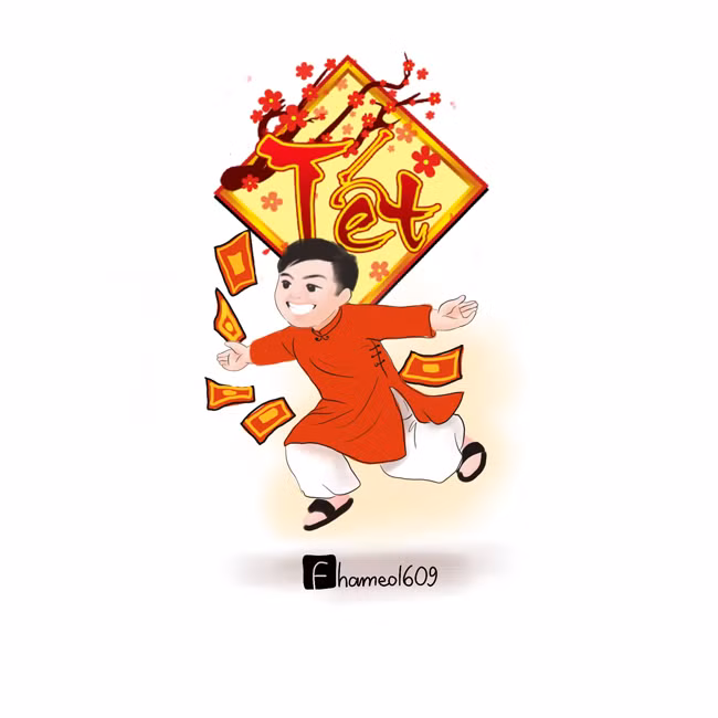 Phan Văn Đức háo hức với lì xì ngày Tết