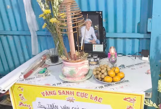  Thi thể Trần Văn Qúy Em đã được giao cho gia đình lo hậu sự. Ảnh do gia đình nạn nhân cung cấp
