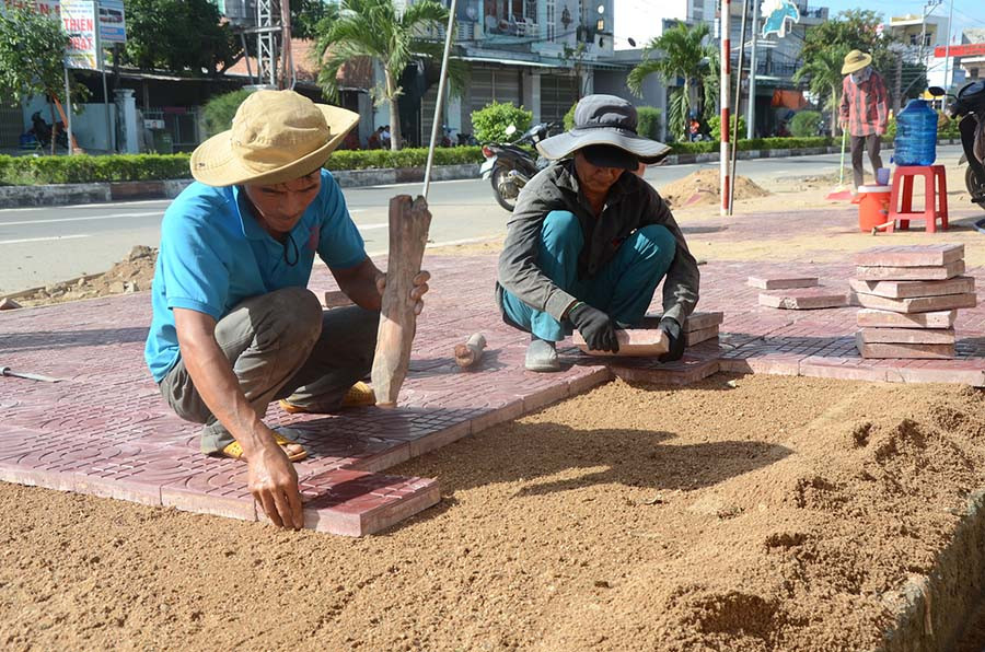 Thị trấn Phú Thiện đang đẩy mạnh chỉnh trang đô thị. Ảnh: T.Đ Thị trấn Phú Thiện đang đẩy mạnh chỉnh trang đô thị. Ảnh: T.Đ